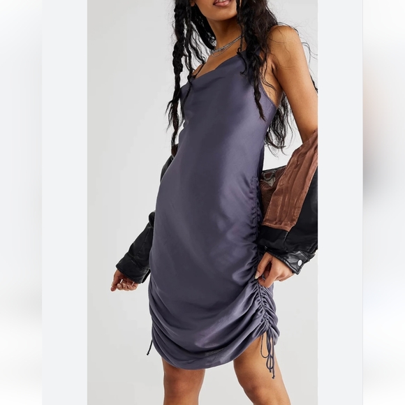 FREE PEOPLE Satin dress NWT - Picture 2 of 15